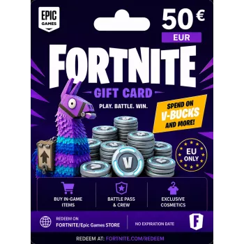 Fortnite carta regalo 50 EUR - Epic Games codice digitale