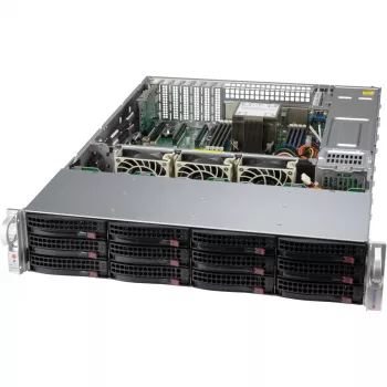 Case Supermicro SuperChassis 2U CSE-826BAC12-R802LPB 2HE