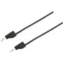 Puntale di prova VOLTCRAFT [connettore maschio 4 mm - connettore maschio 4 mm] 1,5 m nero MSB-300 (MSB-300-1.5-SW)