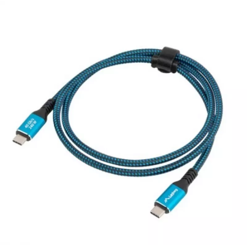 Cavo USB-C a USB-C LANBERG CA-CMCM-45CU-0020-BK, 240 W PD, 8K@60Hz, 2,0 m