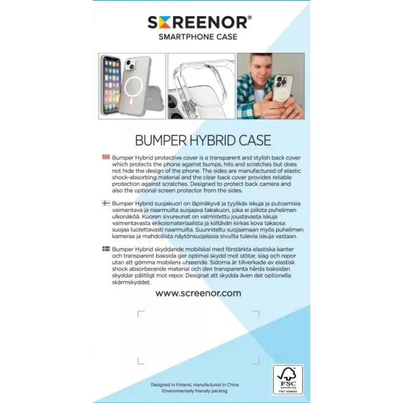 Screenor Bumper iPhone 17 Air MagSafe trasparente