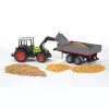 Trattore giocattolo Bruder Claas Nectis 267 F con rimorchio ribaltabile