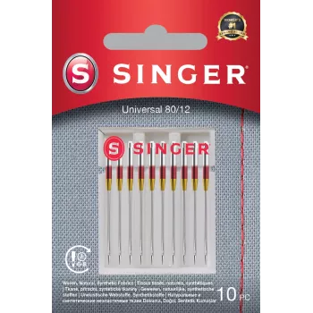 Singer | ago universale per tessuti 80/12 confezione da 10