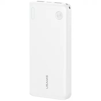 Powerbank usams PB83 10000mAh PD 2×USB-A USB-C bianco