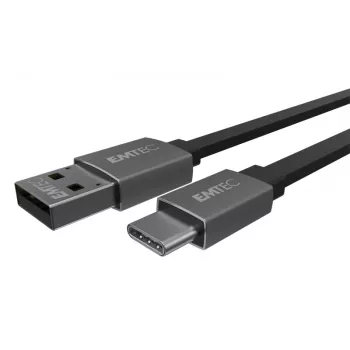 Cavo USB Emtec T700C 1,2 m USB A a USB C nero