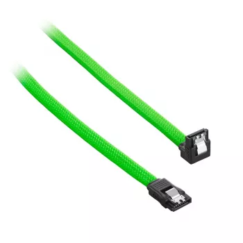 CableMod ModMesh - cavo SATA - Serial ATA 150/300/600 - SATA (W) ad angolo retto su SATA (W) - 60 cm - verde chiaro (CM-CAB-RSAT-N60KLG-R)