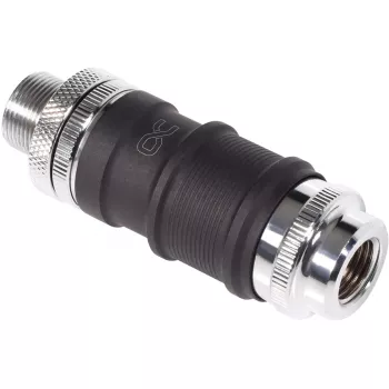Set raccordi rapidi Alphacool BLH1A IG-IG con passaparete – coppia di raccordi rapidi per attacchi G½/G1/4