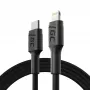 Green Cell PowerStream KABGC07 cavo da USB-C a Lightning, 1 m, PD, Apple MFi, nero
