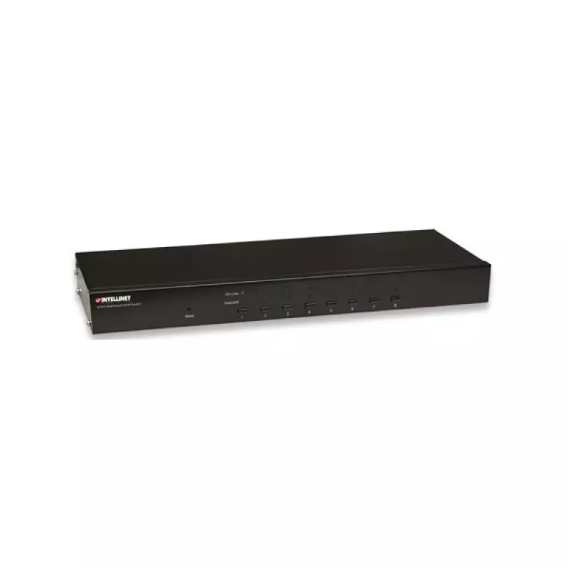 Intellinet switch KVM rackmount 8 porte, combo USB + PS/2, on-screen display, cavi inclusi (spina Euro 2 pin)