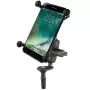 Supporto per cellulare RAM Mounts X-Grip Large con base per cannotto forcella moto