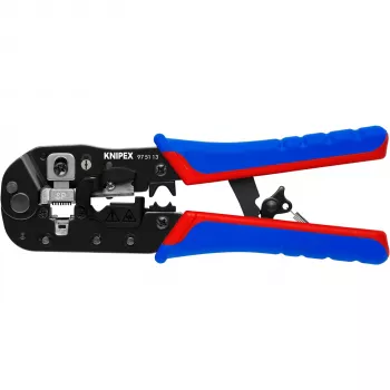 Knipex 97 51 13 pinza crimpatrice per cavi nero, blu, rosso