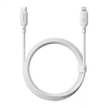 Cavo di ricarica USB Type-C a Lightning Baseus Silky Series 20W 2m bianco luna