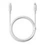 Cavo di ricarica USB Type-C a Lightning Baseus Silky Series 20W 2m bianco luna