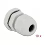 Pressacavo DeLOCK 60195 grigio plastica 10 pz.