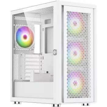 Case PC Silentware Air 100 White — mid-tower compatibile ATX, superficie bianca
