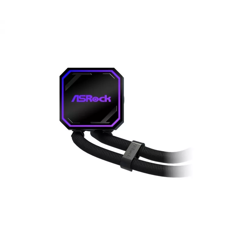Dissipatore CPU ASROCK Pro 360 ARGB nero — modello ASROCK 90-APRA36-BAAGA6, dissipatore liquido AIO da 360 mm, illuminazione ARGB