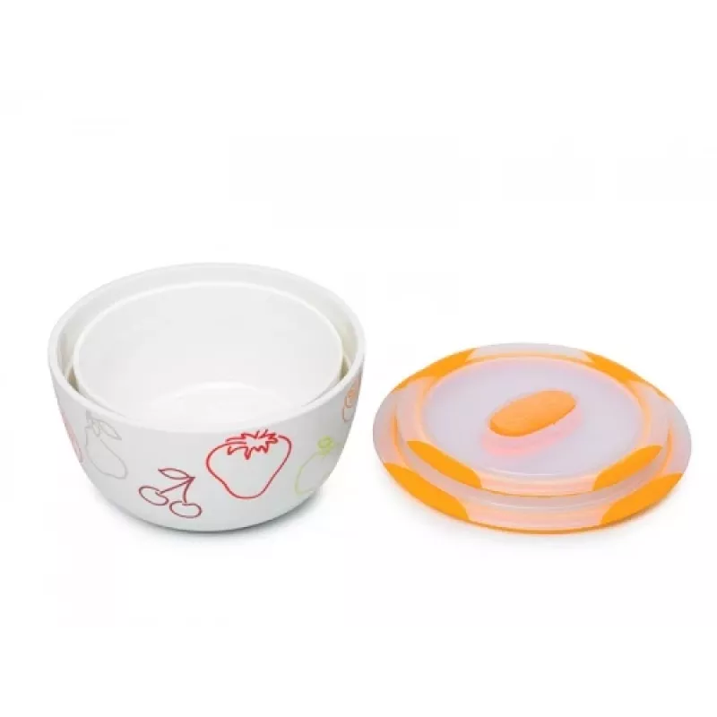 Insalatiera Oursson BS4781RC/OR rotonda in ceramica 2 pz.