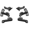 Kit palette in carbonio Asetek SimSports - nero