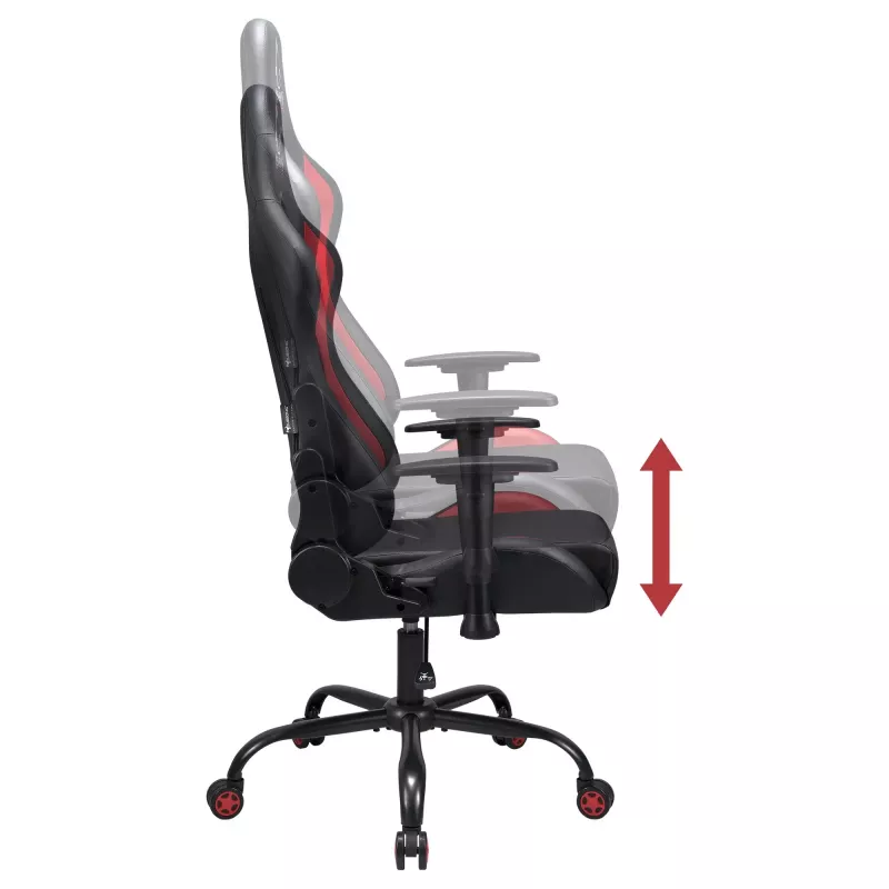 Sedia da ufficio Subsonic SA5609-AC1 seduta imbottita schienale imbottito nero rosso