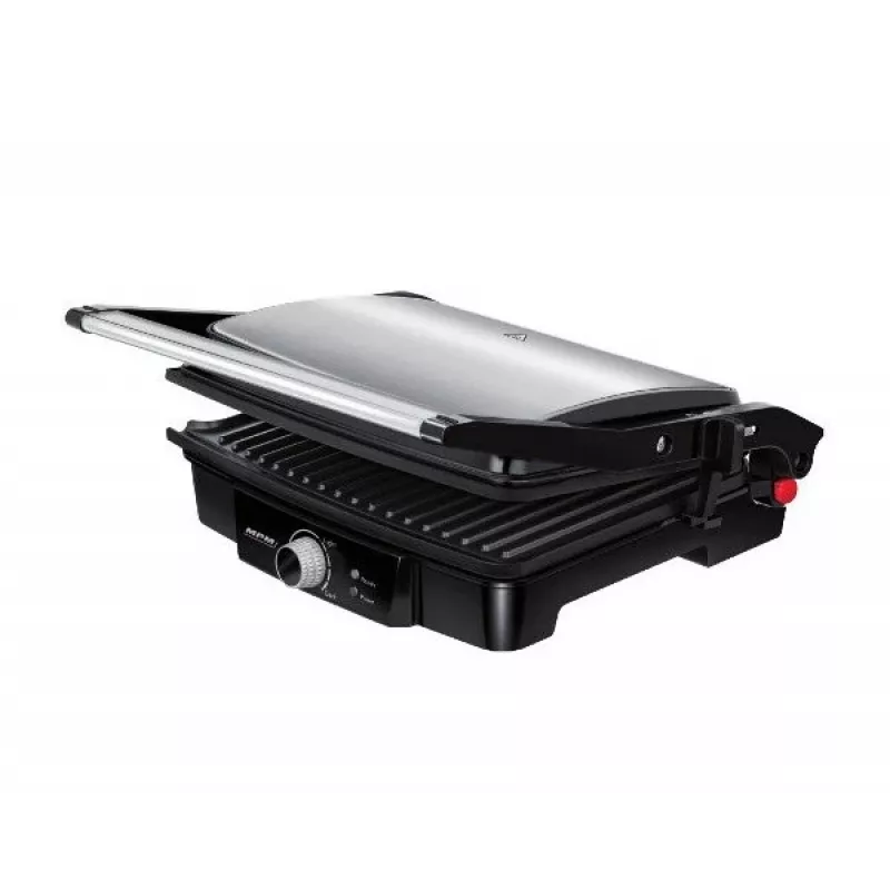Griglia per contatto MPM MGR-09M - 2000 W, panini grill, piastra superiore regolabile
