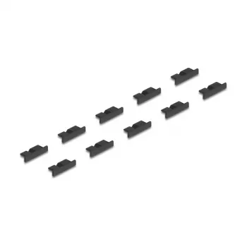 Cappuccio di protezione per connettori DeLOCK 64243 USB Micro-B nero 10 pezzi