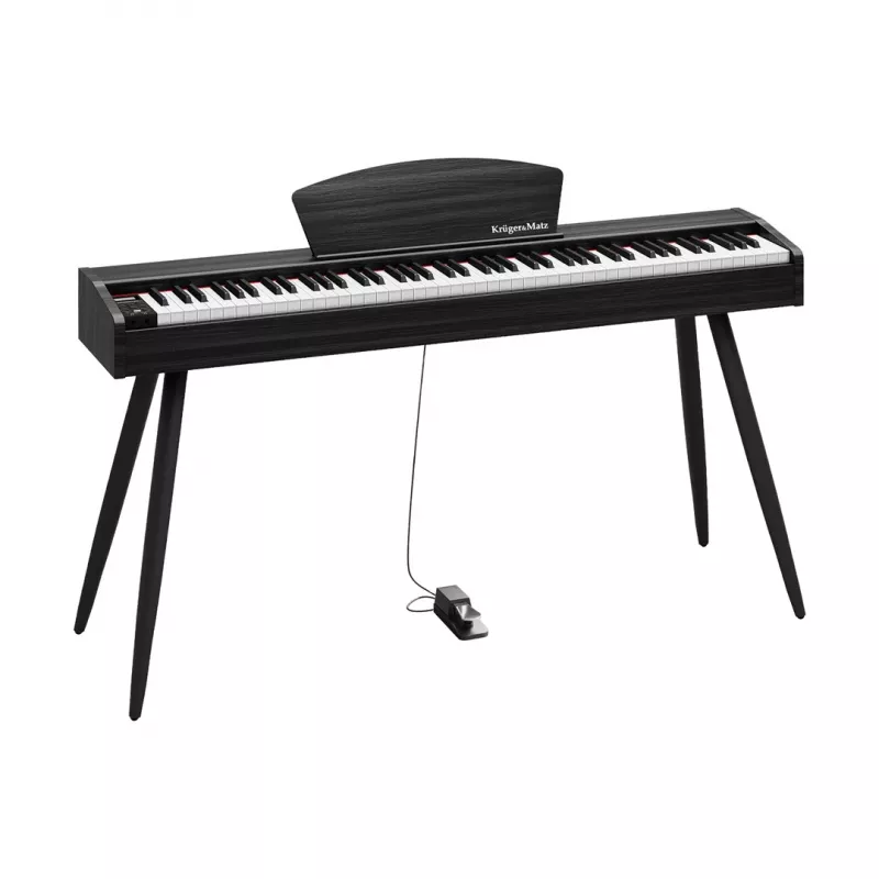 Pianoforte digitale Kruger & Matz KMDP-45P-BK — finitura nero opaco, tasti pesati