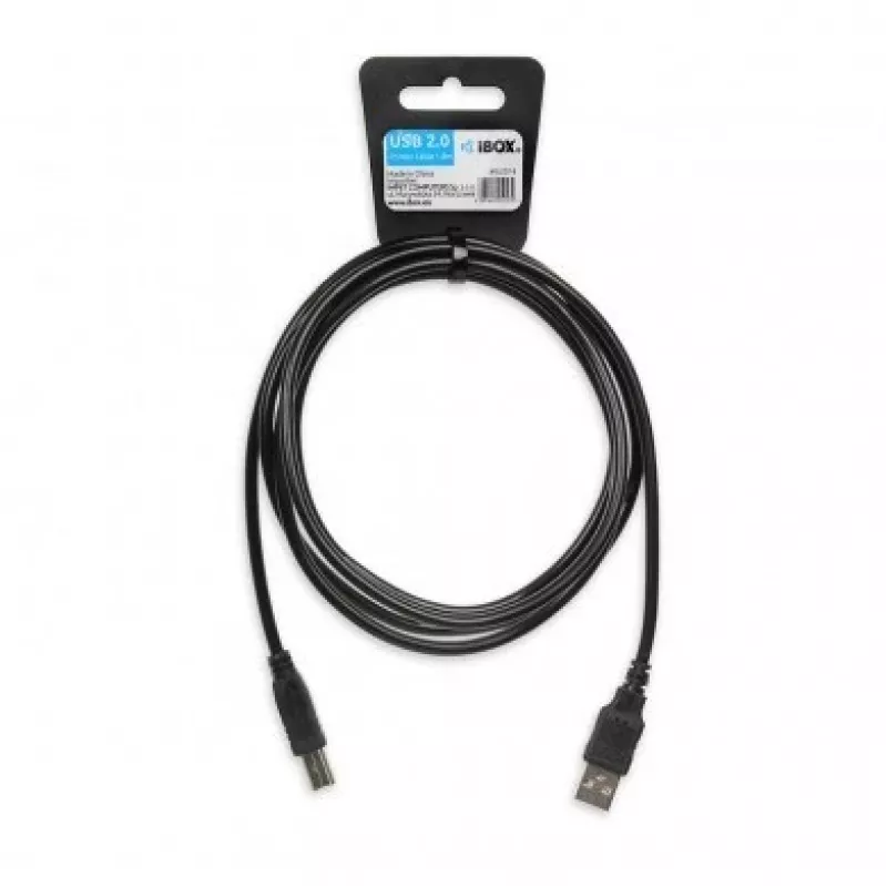 Cavo USB IBOX IKU2D 1,8 m – USB A a USB B, USB 2.0, nero
