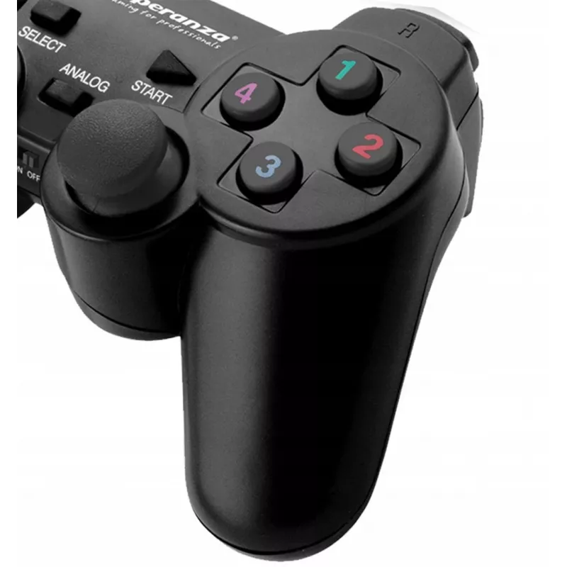 Esperanza EGG108K controller gaming nero USB 2.0 gamepad analogico / digitale PC, PlayStation 3