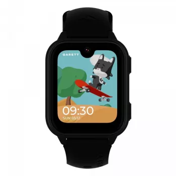 Smartwatch Garett Kids Vibe Ai 4G nero — smartwatch per bambini con 4G, GPS tracking, impermeabile