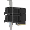 Scheda adattatore PCIe icybox MB312M4P-B — 2× M.2 NVMe su PCIe 4.0 x8 (biforcazione)
