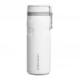 Tazza termica STANLEY Iceflow uso quotidiano 470 ml, acciaio inox, chiusura flip, bianco