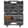 Neo Tools Chiave dinamometrica bidirezionale 1/4, 5-25NM, set da 21 pezzi
