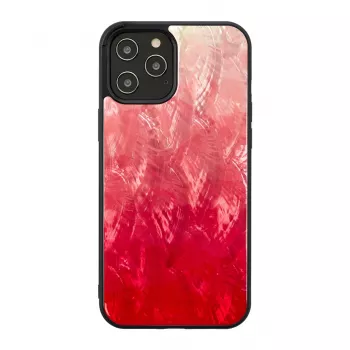 Custodia iKins per Apple iPhone 12 / 12 Pro, pink lake con bordo nero