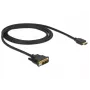 Adattatore cavo video DeLOCK 85582 1 m HDMI Type-A DVI-D nero