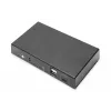 DIGITUS DS-12901 - Switch KVM/audio/USB - 4K 30 Hz, ingresso USB-C/USB/HDMI, uscita HDMI, rete