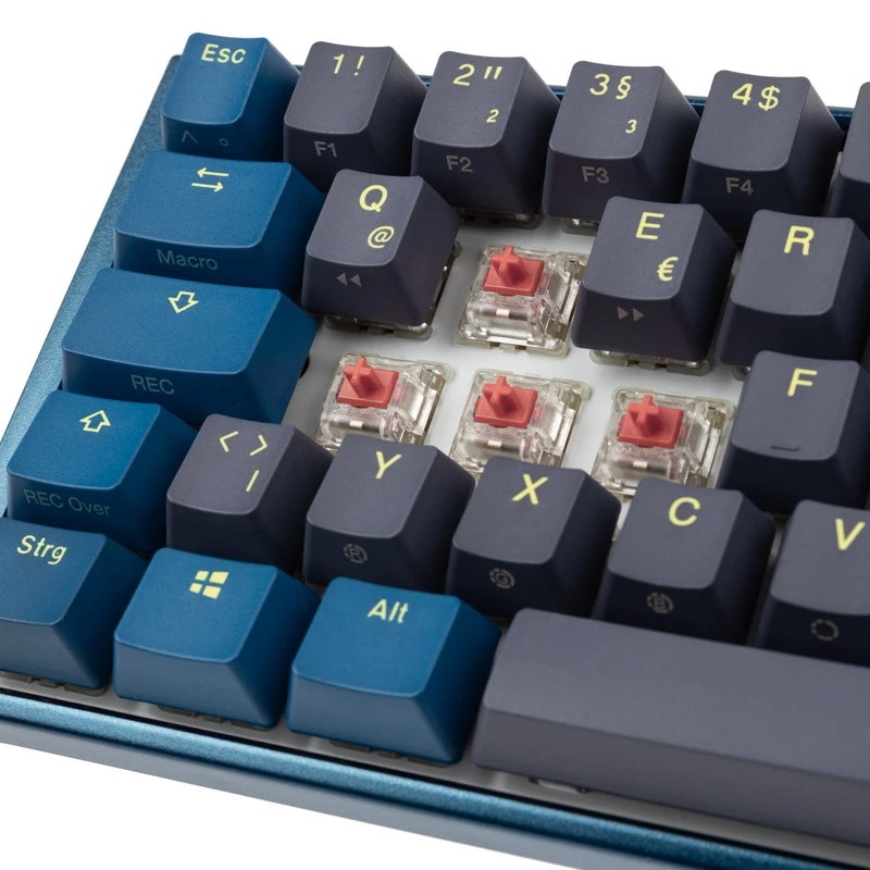 Tastiera Ducky One 3 SF DayBreak gaming USB tedesca nero blu 65% meccanica RGB
