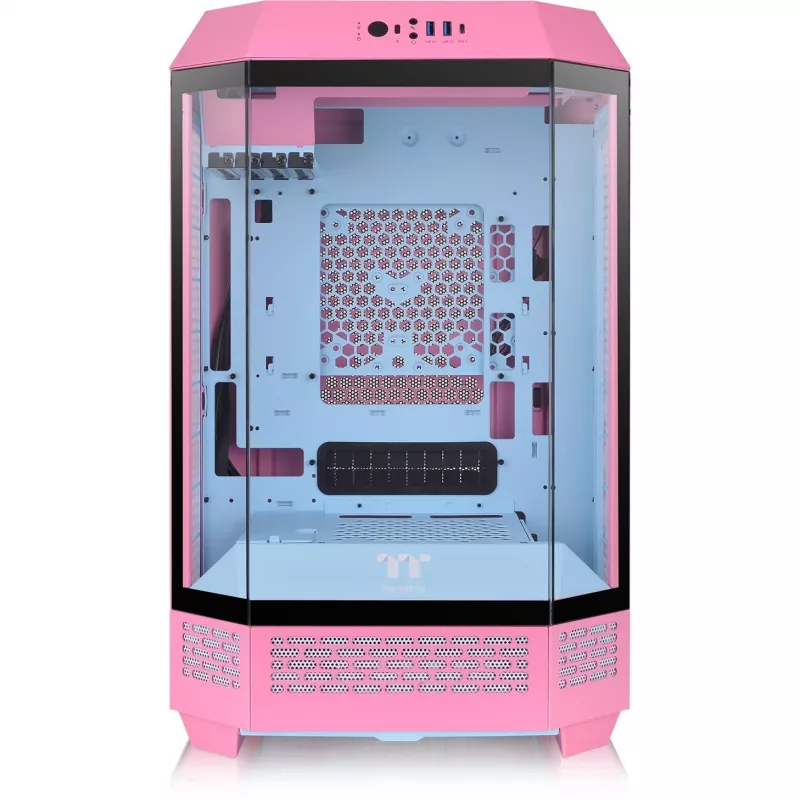 Thermaltake The Tower 300 Bubble Pink rosa vetro temperato - Midi/Mini Tower - ATX
