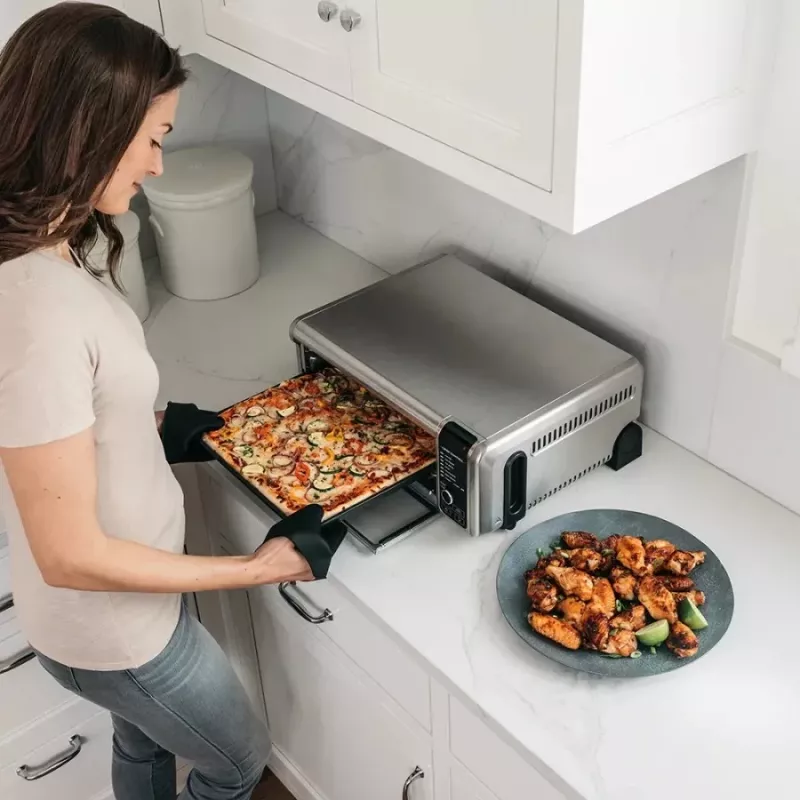 Ninja SP101 singolo 10 L autonomo 2400 W friggitrice ad aria nero, acciaio inox