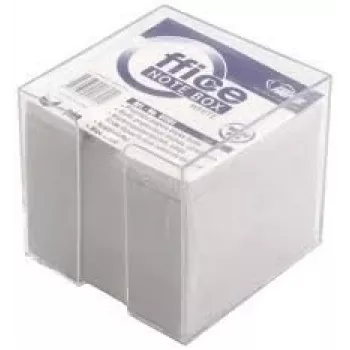 Note Forpus, 9x9 cm, bianco, non incollate, con coperchio (800) 0716-005