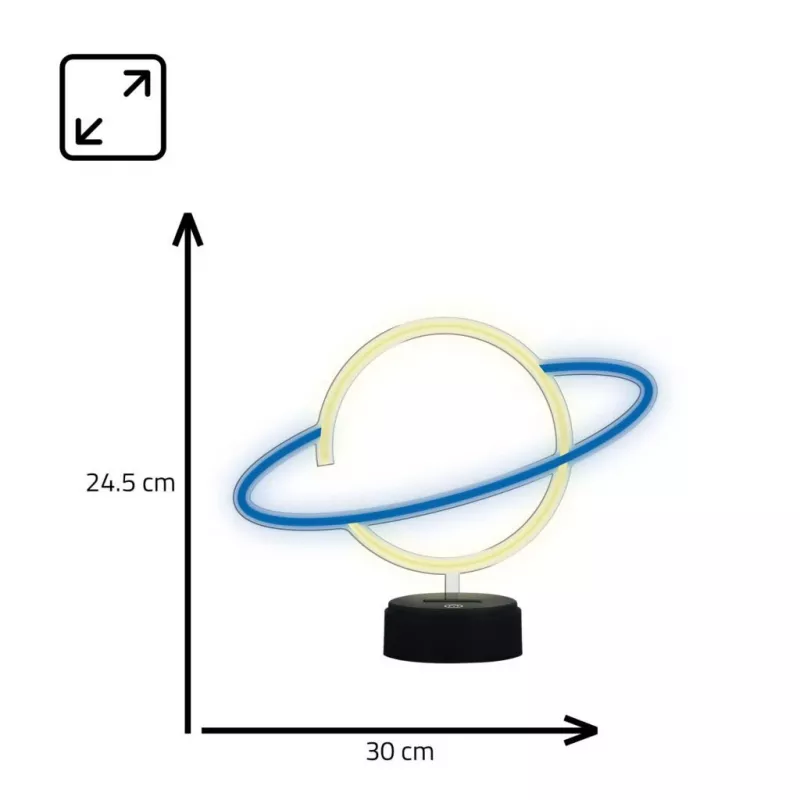 Manta SNL38BLT Style Neon Lights Planet lampada LED decorativa