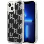 Karl Lagerfeld KLHCP14MLMNMK iPhone 14 Plus 6.7 custodia rigida nero / nero Liquid Glitter Monogram