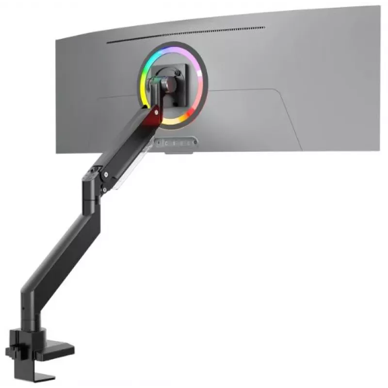ONKRON G130-B Supporto da scrivania orientabile e inclinabile per monitor da 17-57 pollici, fino a 27 kg, nero