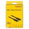 Delock - cavo USB - USB-C (M) a USB-C (M) - USB4 / Thunderbolt 3 / DisplayPort - 20 V - 5 A - 80 cm - supporta Power Delivery 3.0, supporta 8K 60 Hz (7680 x 4320), supporto
