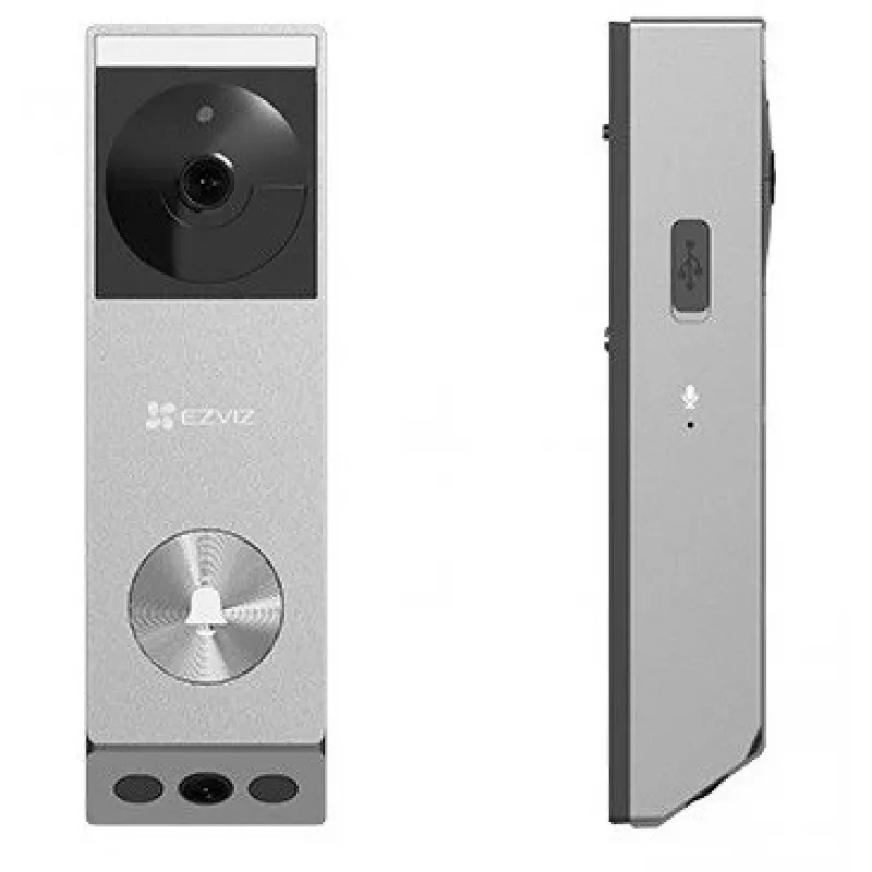 Videocitofono a batteria EZVIZ EP3x Pro a doppio obiettivo, argento, 3 MP + 2 MP