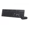 Set tastiera+mouse nero/senza fili
