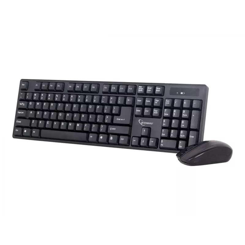 Set tastiera+mouse nero/senza fili