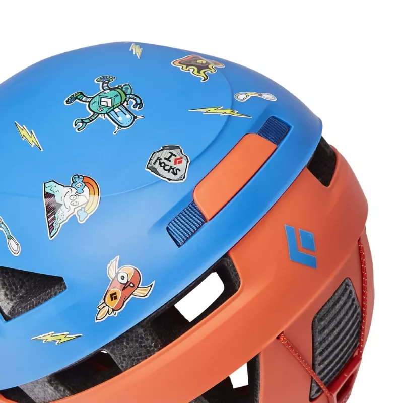Casco da arrampicata per bambini Black Diamond Capitan Kid's - blu/persimmon