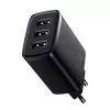 Baseus Caricabatterie rapido compatto, 3x USB, 17 W (Nero)