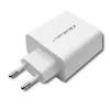 Qoltec 51718 caricabatterie | 45W | 5-20V | 2,4-3A | USB Type-C PD | USB | bianco