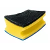 Spugna VILEDA rettangolare in fibra, lavaggio a mano, giallo/nero/blu, confezione da 3